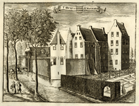 135387 Gezicht op het kasteel Schalkwijk te Schalkwijk uit het oosten, met rechts een gedeelte van het omgrachte ...